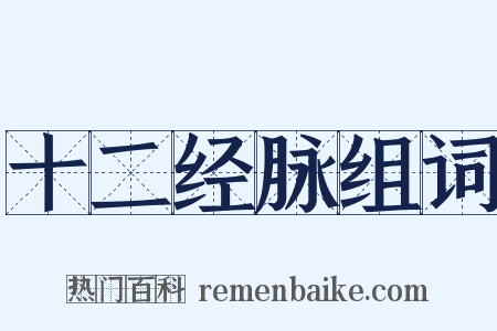 十二经脉组词是什么意思的图片